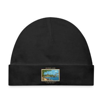 Nederland Nijmegen Vintage Reisem - Baby Premium Organic Mütze - Schwarz - Vorne