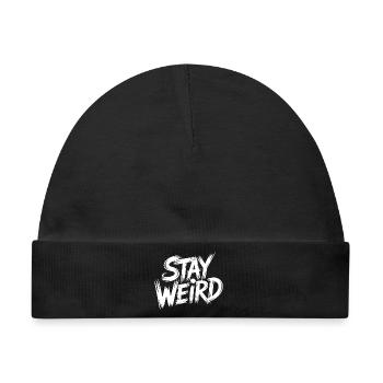Stay Weird - Baby Premium Organic Mütze - Schwarz - Vorne