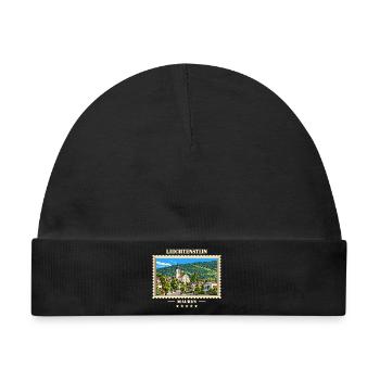Liechtenstein Mauren Vintage Reisemarke - Baby Premium Organic Mütze - Schwarz - Vorne