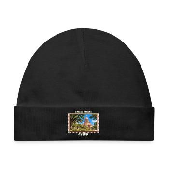 Vereinigte Staaten Austin Vintage Reisemarke - Baby Premium Organic Mütze - Schwarz - Vorne