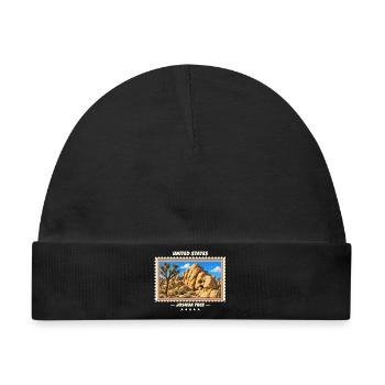 Vereinigte Staaten Joshua Tree Vintage Reisemarke - Baby Premium Organic Mütze - Schwarz - Vorne