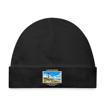 Vereinigte Staaten Cape Hatteras Vintage Marke - Baby Premium Organic Mütze - Schwarz - Vorne
