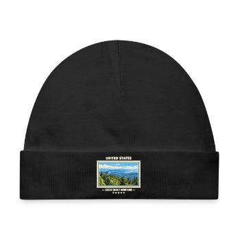 Vereinigte Staaten Great Smoky Mountains Vintage - Baby Premium Organic Mütze - Schwarz - Vorne