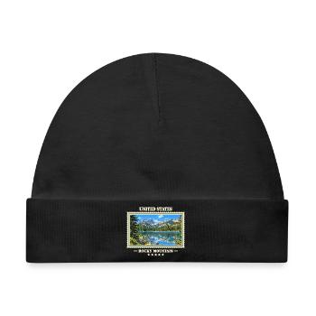Vereinigte Staaten Rocky Mountain Nationalpark - Baby Premium Organic Mütze - Schwarz - Vorne