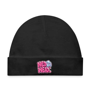 Ned heid bairisch - Baby Premium Organic Mütze - Schwarz - Vorne