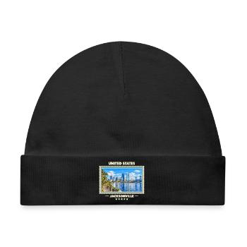 Vereinigte Staaten Jacksonville Vintage Reisemarke - Baby Premium Organic Mütze - Schwarz - Vorne