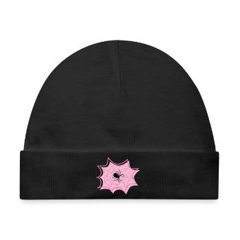 Spinne - Baby Premium Organic Mütze - Schwarz - Vorne