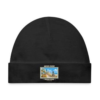Vereinigte Staaten Virginia Beach Vintage Marke - Baby Premium Organic Mütze - Schwarz - Vorne