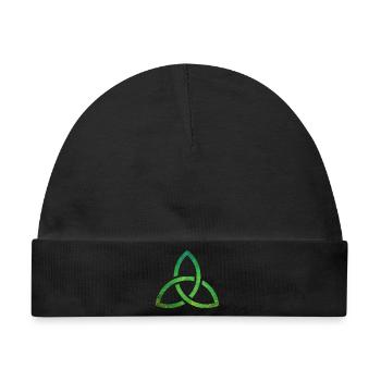 Celtic Knot - Baby Premium Organic Mütze - Schwarz - Vorne
