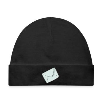Brief - Baby Premium Organic Mütze - Schwarz - Vorne