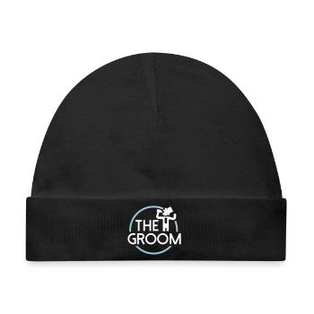 Groom - Baby Premium Organic Mütze - Schwarz - Vorne