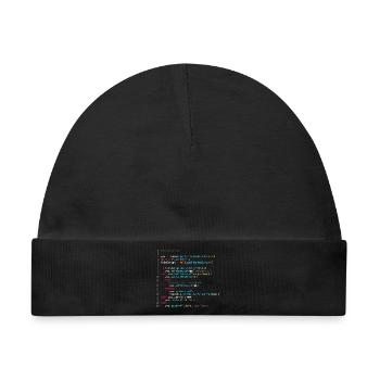 Sei mit Programmierern befreundet (in Python) - Baby Premium Organic Mütze - Schwarz - Vorne
