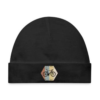 Fahrrad - Baby Premium Organic Mütze - Schwarz - Vorne