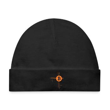 Bitcoin - Baby Premium Organic Mütze - Schwarz - Vorne