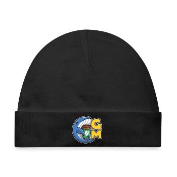 Web3 Wal mit einem Kaffee, der Guten Morgen sagt - Baby Premium Organic Mütze - Schwarz - Vorne