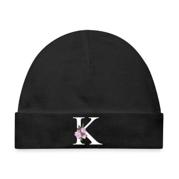 K - Baby Premium Organic Mütze - Schwarz - Vorne