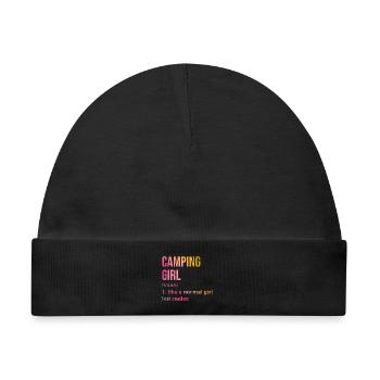 Camper Camper Camper - Baby Premium Organic Mütze - Schwarz - Vorne