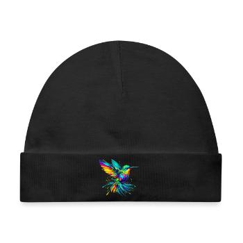 Kolibri - Baby Premium Organic Mütze - Schwarz - Vorne
