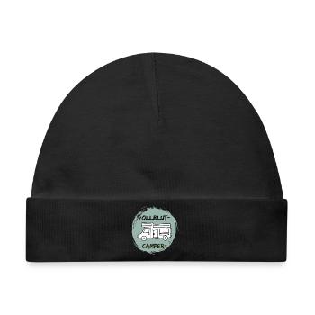 VollblutCamper-Wohnmobil - Baby Premium Organic Mütze - Schwarz - Vorne
