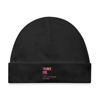 Trance Trance Trance - Baby Premium Organic Mütze - Schwarz - Vorne