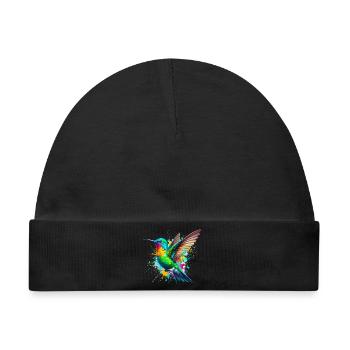 Kolibri - Baby Premium Organic Mütze - Schwarz - Vorne