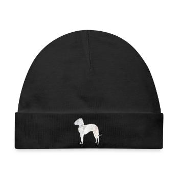 Bedlington Terrier - Baby Premium Organic Mütze - Schwarz - Vorne