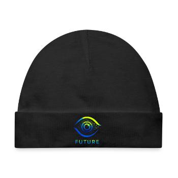 Futuristischer Kreis Technologie Design - Baby Premium Organic Mütze - Schwarz - Vorne
