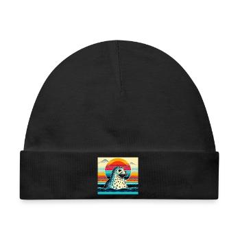 Siegel - Baby Premium Organic Mütze - Schwarz - Vorne