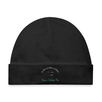 Ca_joue_ca_gagne_ca_regale - Baby Premium Organic Mütze - Schwarz - Vorne