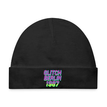 Glitch Berlin 1987 - Baby Premium Organic Mütze - Schwarz - Vorne