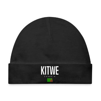Kitwe Sambia - Baby Premium Organic Mütze - Schwarz - Vorne