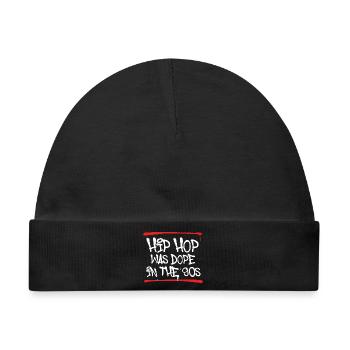 Hip Hop war in den 90er Jahren Old School Rap Liebe - Baby Premium Organic Mütze - Schwarz - Vorne