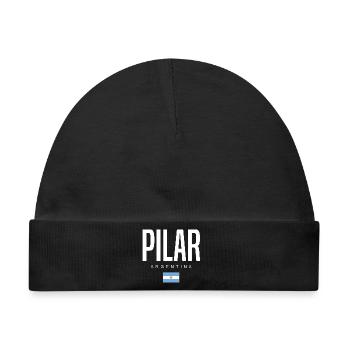 Pilar Argentinien Argentinier - Baby Premium Organic Mütze - Schwarz - Vorne