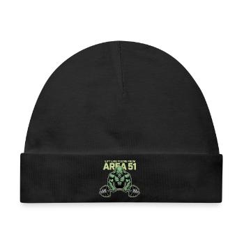 Lift Like You Are From Area 51 Alien - Baby Premium Organic Mütze - Schwarz - Vorne