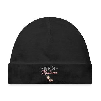 Madame Hochzeit Junggesellenabschied Braut - Baby Premium Organic Mütze - Schwarz - Vorne