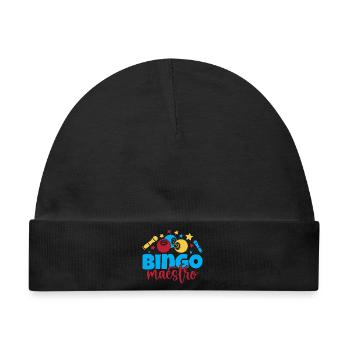 Bingo Game Maestro Bingo - Baby Premium Organic Mütze - Schwarz - Vorne