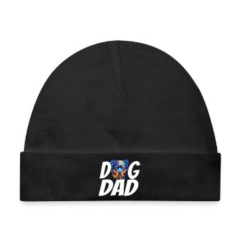 Dog Dad Rottweiler Shirt – Stolzer Rottweiler-Besitzer - Baby Premium Organic Mütze - Schwarz - Vorne