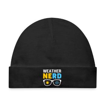 Sturm Meteorologie Meteorologe Tornado - Baby Premium Organic Mütze - Schwarz - Vorne