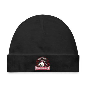 Certified Horse Rider - Baby Premium Organic Mütze - Schwarz - Vorne