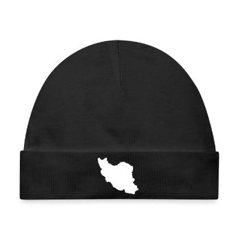 Iran Silhouette - Baby Premium Organic Mütze - Schwarz - Vorne