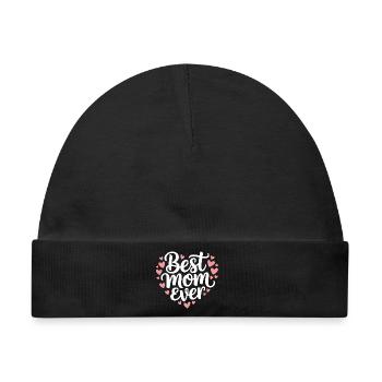 Die beste Mutter aller Zeiten - Baby Premium Organic Mütze - Schwarz - Vorne