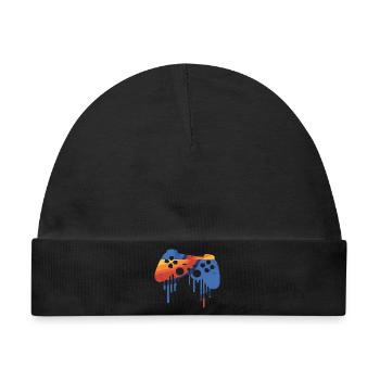 Gaming retro - Baby Premium Organic Mütze - Schwarz - Vorne