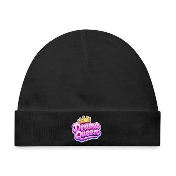 Drama Queen Krone  - Baby Premium Organic Mütze - Schwarz - Vorne