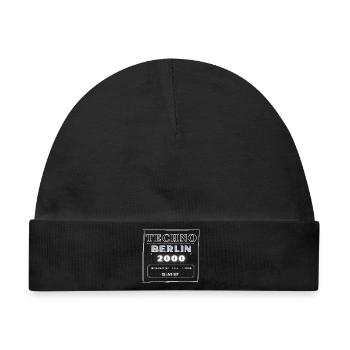 Techno Underground Club Logo - Baby Premium Organic Mütze - Schwarz - Vorne
