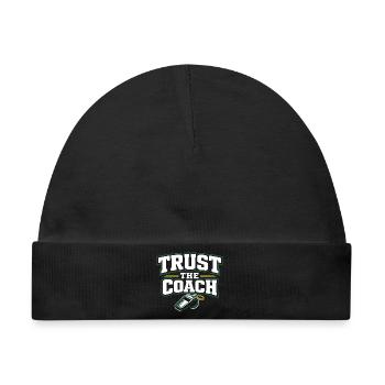 Fußballtraining Jugend-sport-trainer - Baby Premium Organic Mütze - Schwarz - Vorne