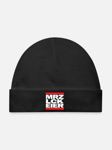 MRZ LCK EIER - Baby Premium Organic Mütze - Schwarz