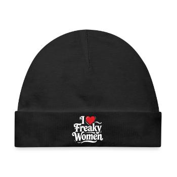 I Heart Freaky Women Tee - Baby Premium Organic Mütze - Schwarz - Vorne