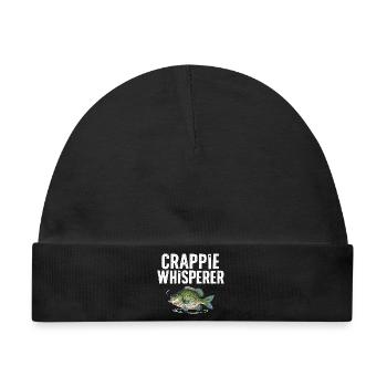 Crappie Flüsterer Fischmotiv - Baby Premium Organic Mütze - Schwarz - Vorne