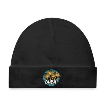 Ferien Dubai - Baby Premium Organic Mütze - Schwarz - Vorne