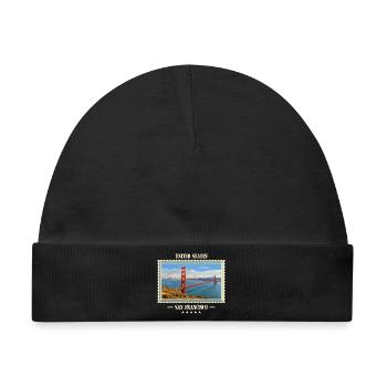 Vereinigte Staaten San Francisco Vintage Marke - Baby Premium Organic Mütze - Schwarz - Vorne